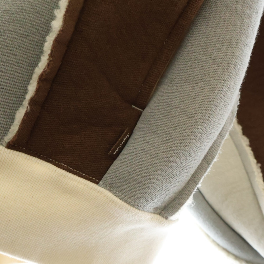 SUPREME(シュプリーム) 23AW Faux Shearling Zip Up Hooded Sweatshirt ファーシアリングジップアップパーカー アイボリー