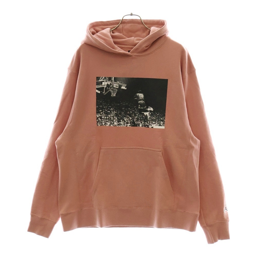 NIKE(ナイキ) 20AW ×UNION Flying High Hooded Sweatshirt ユニオンコラボ フォトプリントプルオーバーパーカー ピンク CV1348-685