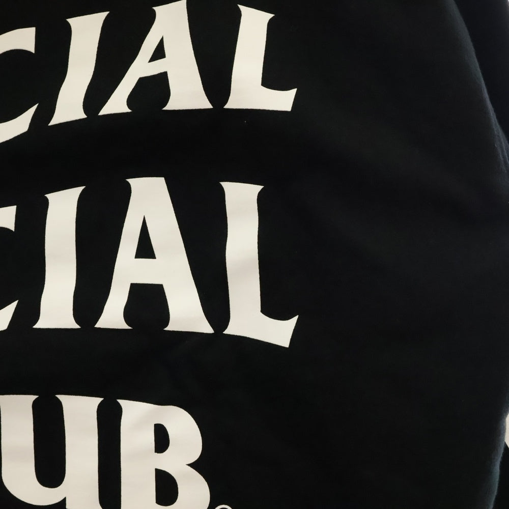ANTI SOCIAL SOCIAL CLUB(アンチソーシャルソーシャルクラブ) 19AW Sunny Side Hoodie トライバル&ロゴプリントプルオーバーパーカー ブラック