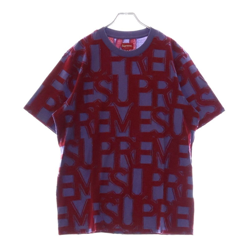 SUPREME(シュプリーム) 20SS Spellout S/S Top スペルアウトショートスリーブトップ 半袖Tシャツ クルーネックカットソー パープル