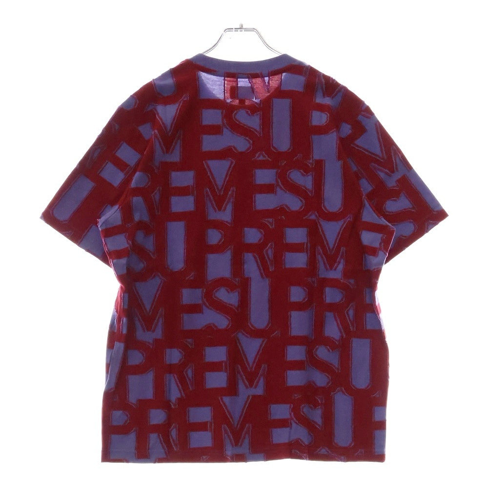 SUPREME(シュプリーム) 20SS Spellout S/S Top スペルアウトショートスリーブトップ 半袖Tシャツ クルーネックカットソー パープル