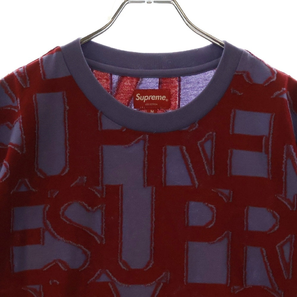 SUPREME(シュプリーム) 20SS Spellout S/S Top スペルアウトショートスリーブトップ 半袖Tシャツ クルーネックカットソー パープル