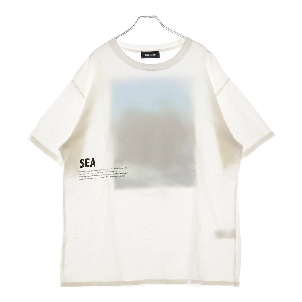 WIND AND SEA(ウィンダンシー) 20SS flower PHOTO T-SHIRT フラワーフォトプリント半袖Tシャツ クルーネックカットソー ホワイト