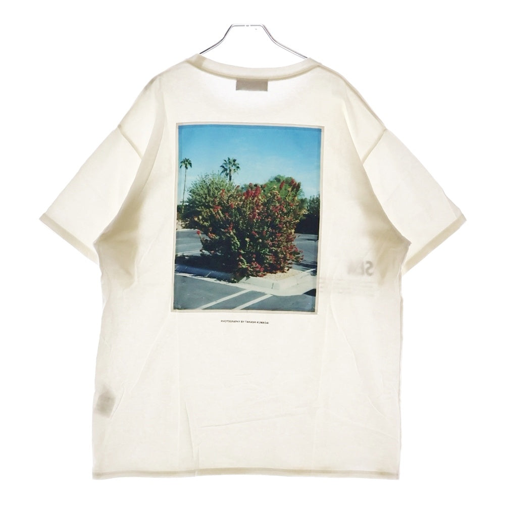 WIND AND SEA(ウィンダンシー) 20SS flower PHOTO T-SHIRT フラワーフォトプリント半袖Tシャツ クルーネックカットソー ホワイト
