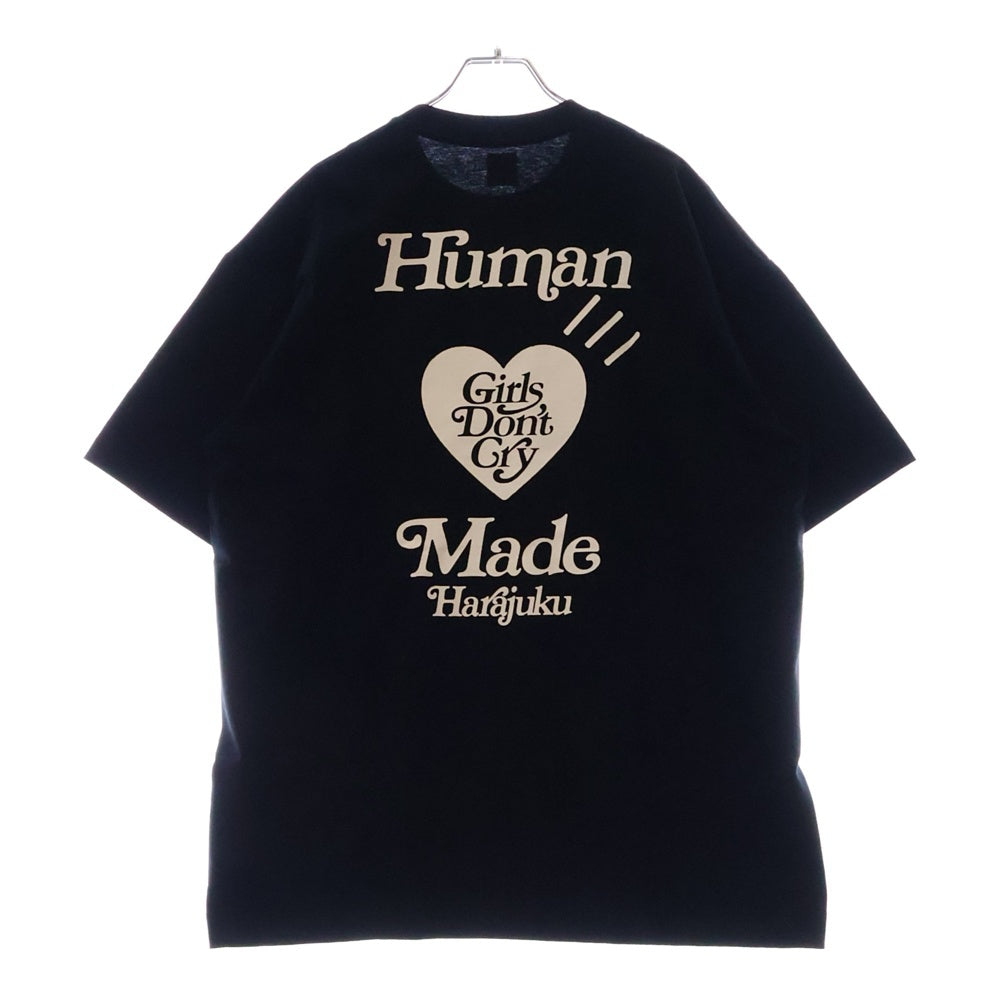 HUMAN MADE(ヒューマンメイド) 20SS ×Girls Dont Cry Harajuku T-SHIRT ガールズドントクライ 原宿リニューアル記念 プリント半袖Tシャツ クルーネックカットソー ブラック XX20TE007