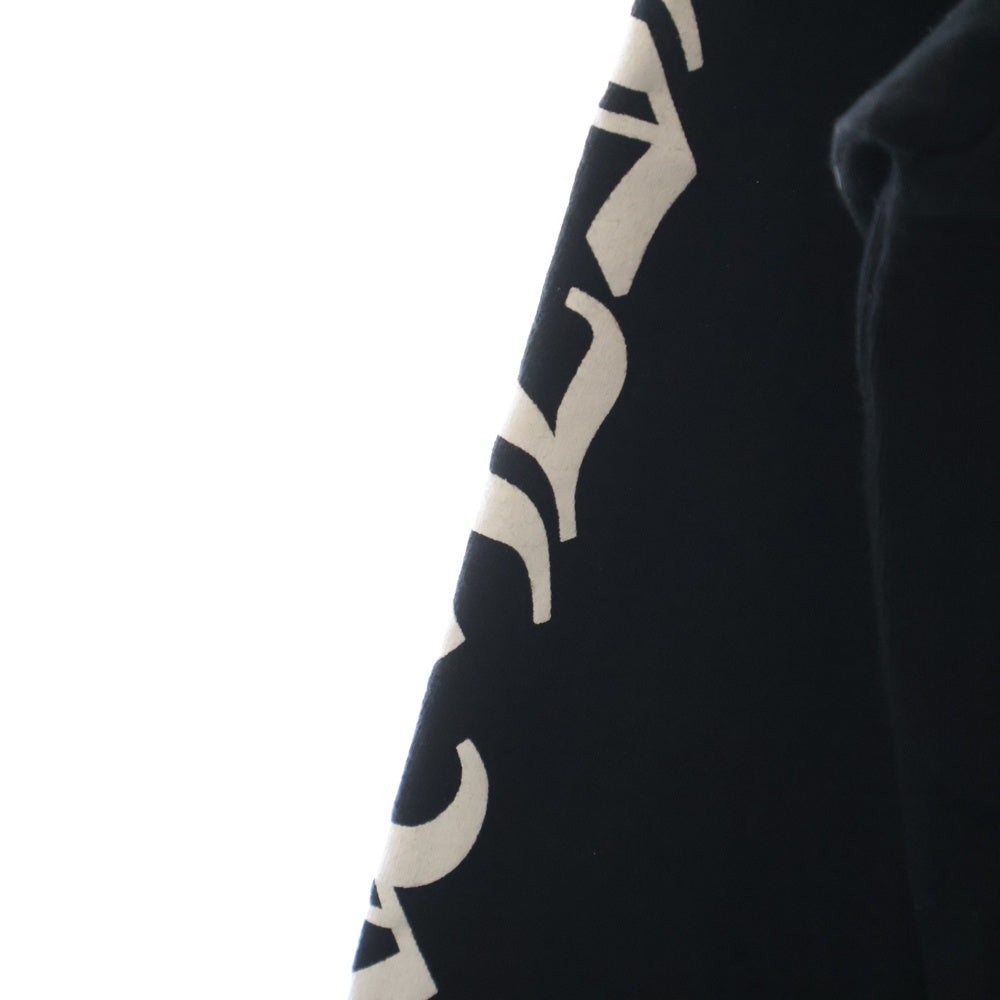 CHROME HEARTS(クロムハーツ) CH L/S /1 ネックロゴプリント長袖Tシャツ カットソー ブラック