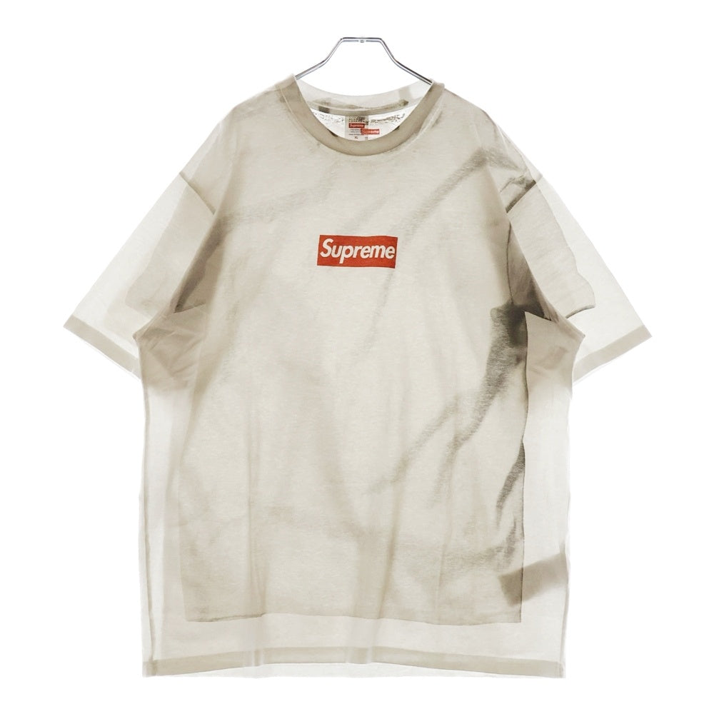 SUPREME(シュプリーム) 24SS ×MM6 Maison Margiela Box Logo Tee エムエムシックスメゾンマルジェラ ボックスロゴプリント半袖Tシャツ カットソー ホワイト