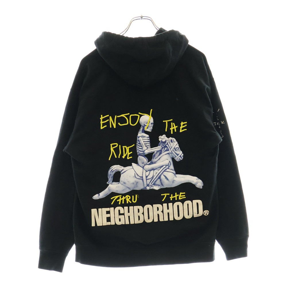NEIGHBORHOOD(ネイバーフッド) ×CACTUS JACK CAROUSEL HOODIE ×カクタス ジャック カルーセル ジップアップフーディー ブラック