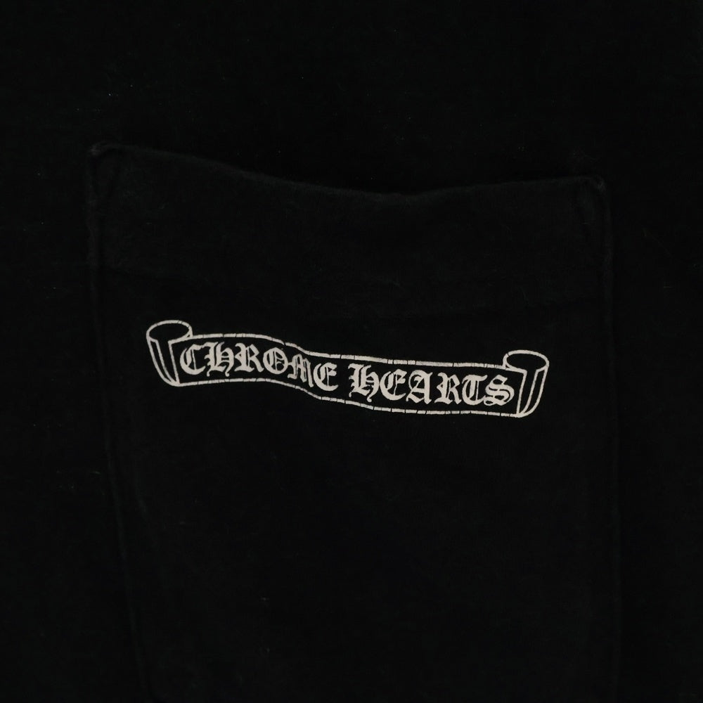 CHROME HEARTS(クロムハーツ) CH T-SHRT スクロールラベルプリント半袖Tシャツ カットソー ブラック
