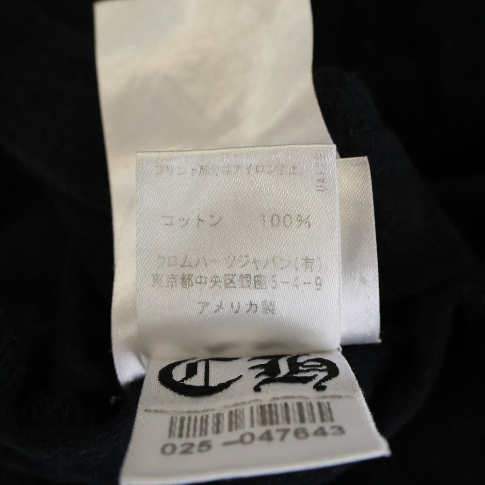 CHROME HEARTS(クロムハーツ) CH T-SHRT スクロールラベルプリント半袖Tシャツ カットソー ブラック