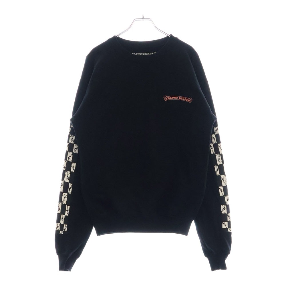 CHROME HEARTS(クロムハーツ) ×MATTY BOY PPO PRETENSE LS Tee×マッティーボーイ プリテンス バックプリント クルーネック長袖スウェット ブラック