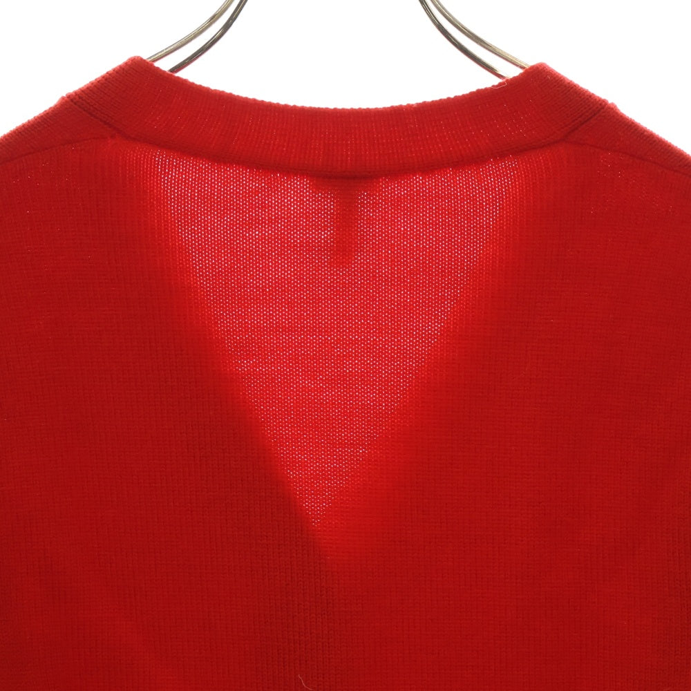 LOEWE(ロエベ) 19SS アナグラム刺繍 ウールニット カーディガン レッド 17168932101 レディース
