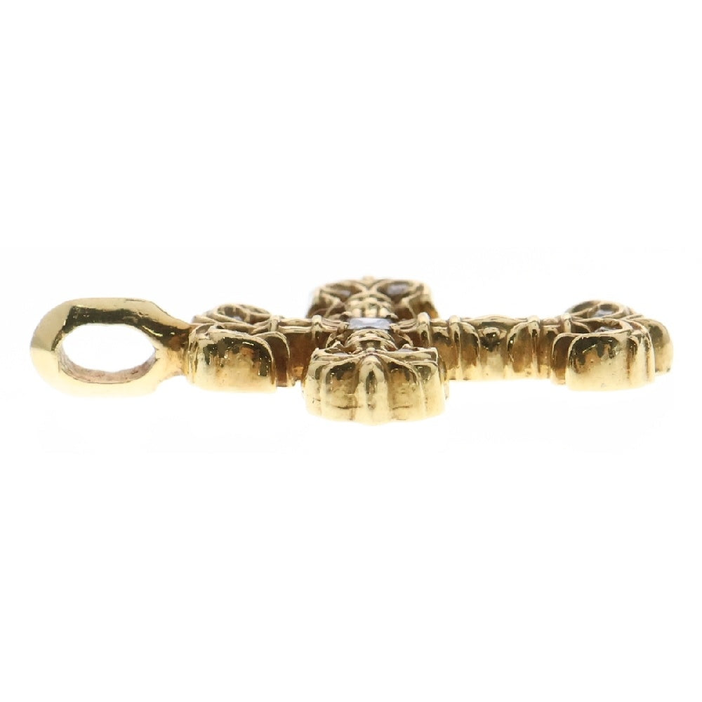 CHROME HEARTS(クロムハーツ) 22K FILIGREE TINY AFTER P/DIA タイニーフィリグリークロス アフター PAVEダイヤ ペンダントトップ ゴールド