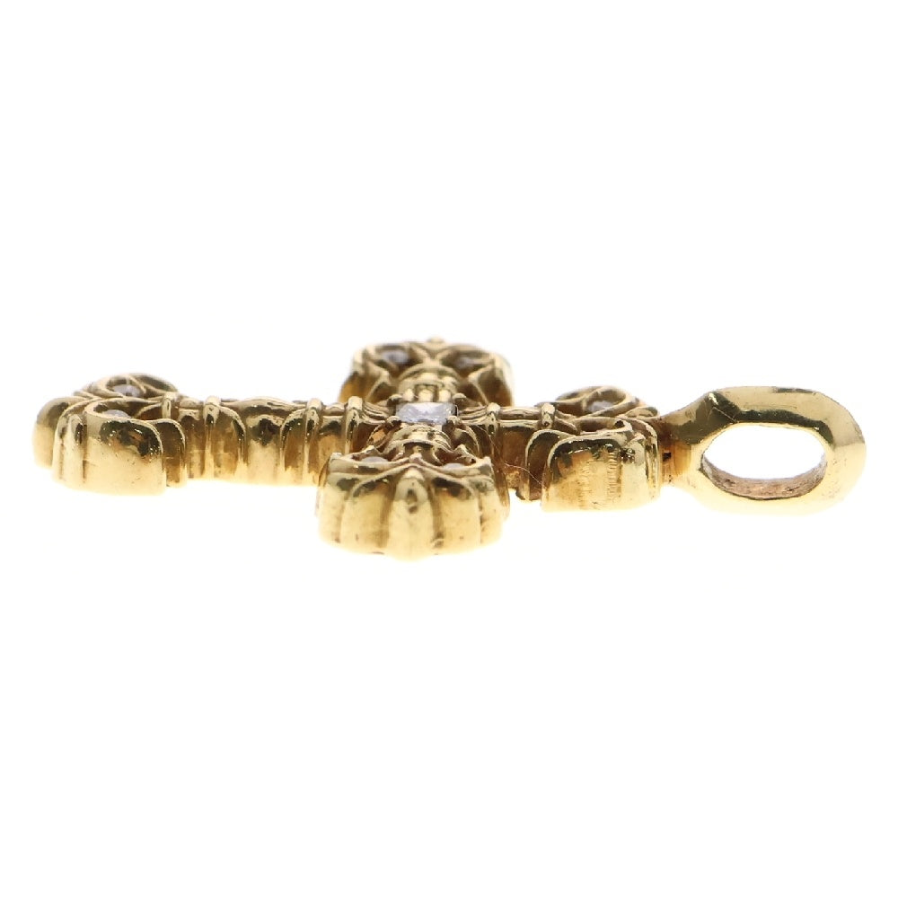 CHROME HEARTS(クロムハーツ) 22K FILIGREE TINY AFTER P/DIA タイニーフィリグリークロス アフター PAVEダイヤ ペンダントトップ ゴールド