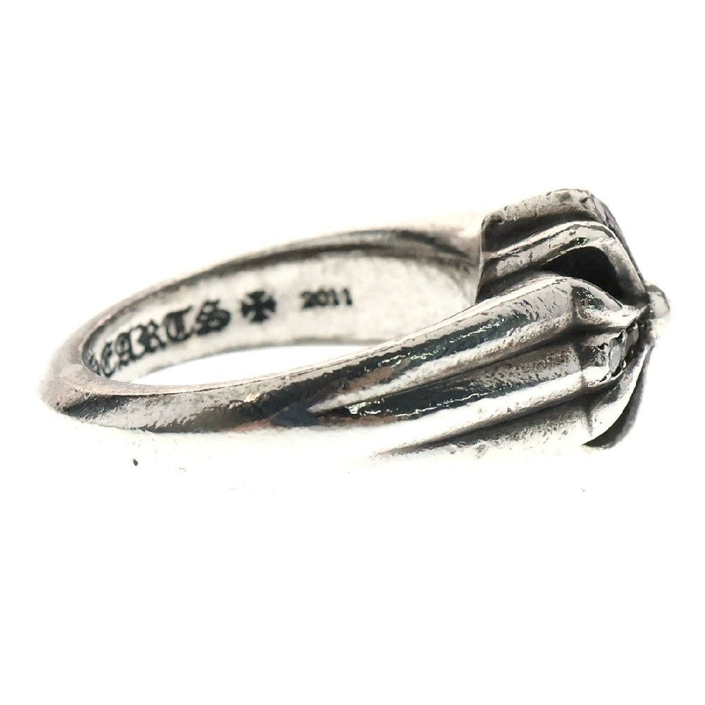 CHROME HEARTS(クロムハーツ) CUTOUT CH PLS SML P D スモールカットアウトプラス PAVEダイヤ シルバーリング