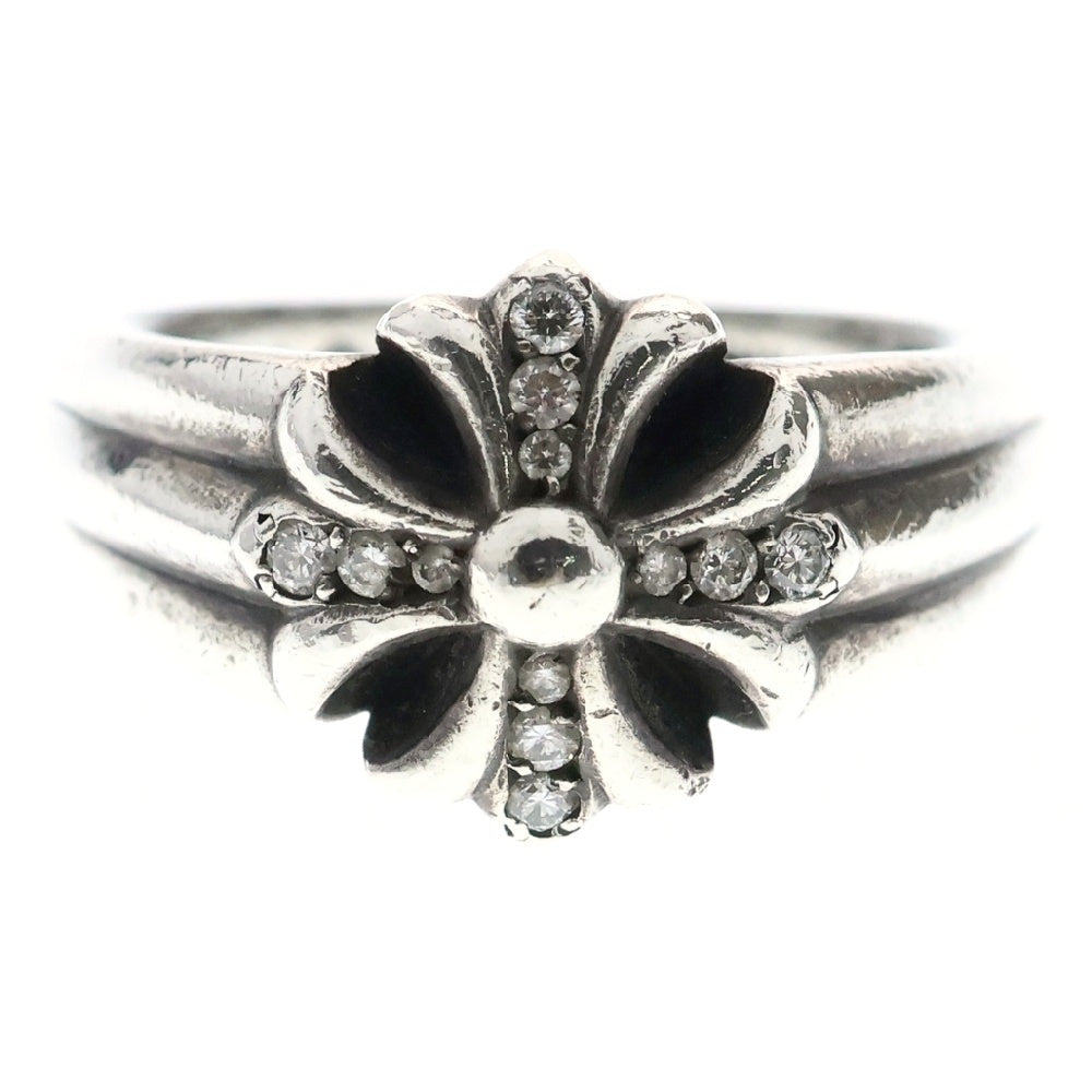 CHROME HEARTS(クロムハーツ) CUTOUT CH PLS SML P D スモールカットアウトプラス PAVEダイヤ シルバーリング