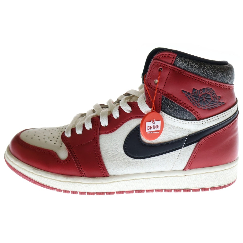 NIKE(ナイキ) AIR JORDAN 1 LOST&FOUND DZ5485-612 エアジョーダン1 ロスト&ファウンド シカゴ ハイカットスニーカー ホワイト/レッド US9/27cm