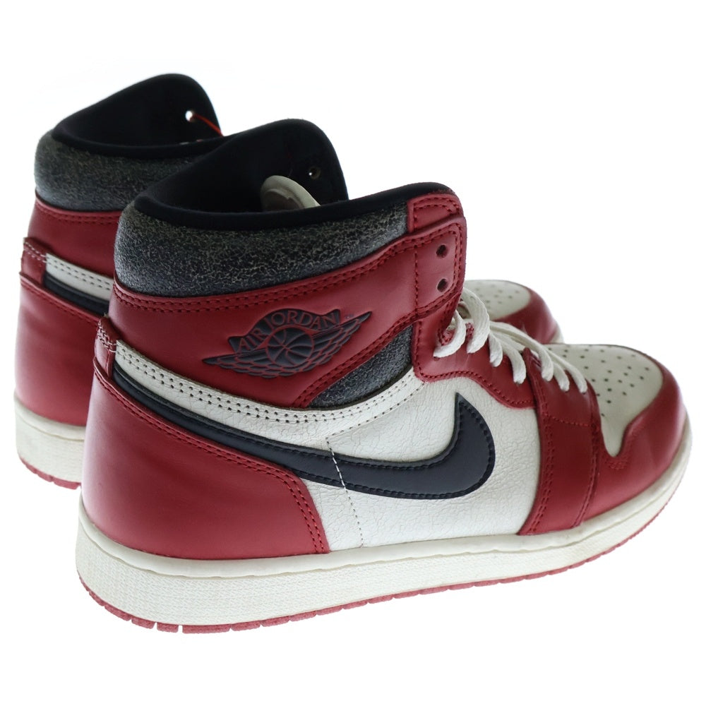 NIKE(ナイキ) AIR JORDAN 1 LOST&FOUND DZ5485-612 エアジョーダン1 ロスト&ファウンド シカゴ ハイカットスニーカー ホワイト/レッド US9/27cm