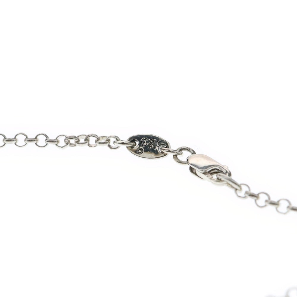 CHROME HEARTS(クロムハーツ) SAFETY PIN R16 セーフティピンWロールチェーンネックレス 16inch シルバー