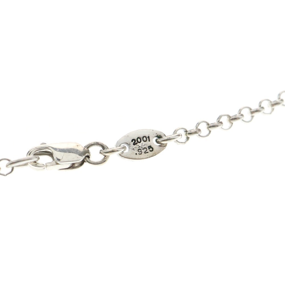 CHROME HEARTS(クロムハーツ) SAFETY PIN R16 セーフティピンWロールチェーンネックレス 16inch シルバー