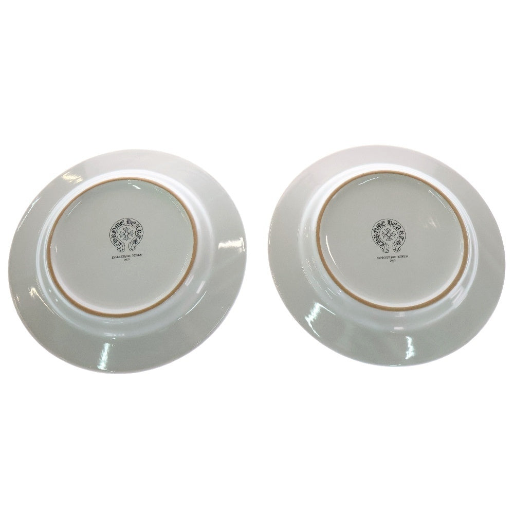CHROME HEARTS(クロムハーツ) CH DINNER PLATE CHクロスモチーフ プレート 皿 マルチカラー■
