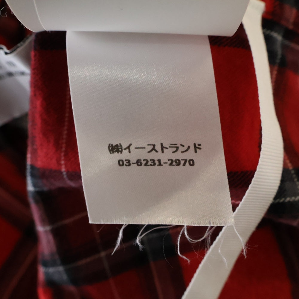 OFF-WHITE(オフホワイト) バイアスプリントチェック 長袖 シャツ レッド OMGA133S21FAB001