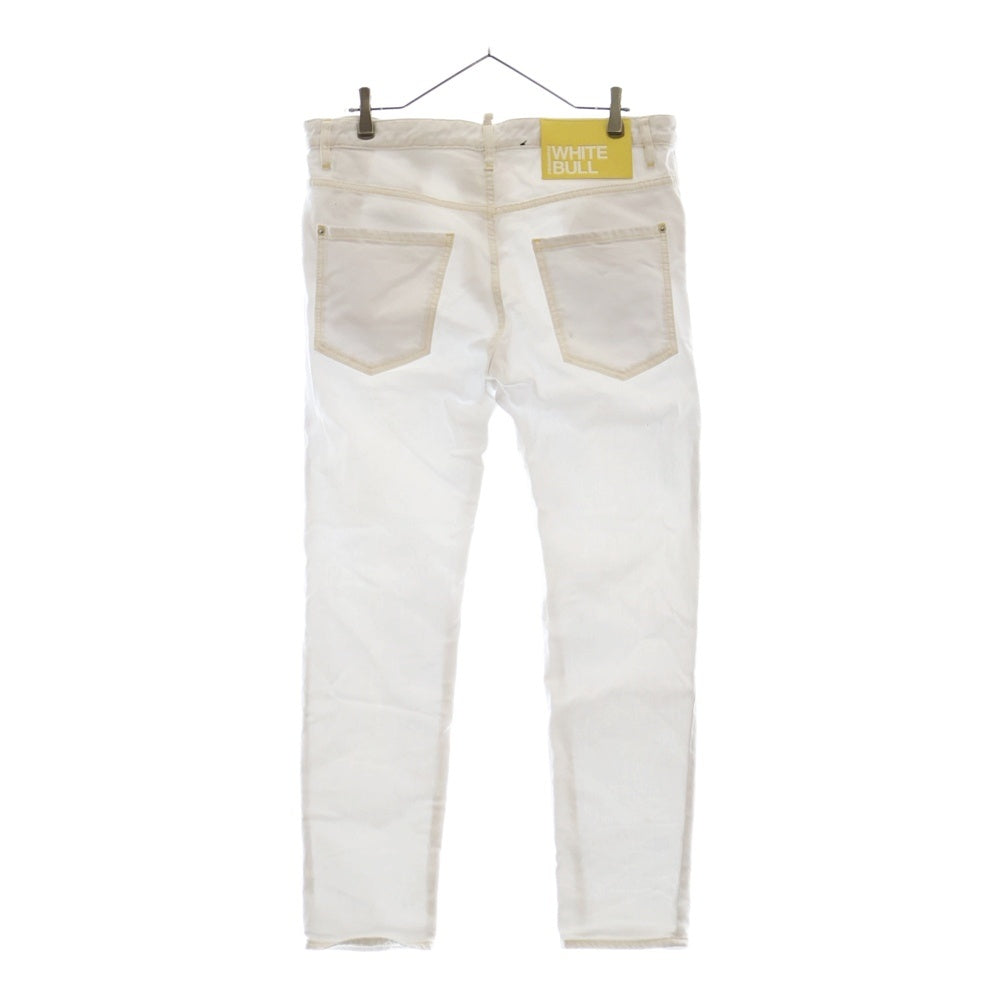DSQUARED2(ディースクエアード) 23SS SKATER JEAN スケータージーンズ ホワイトデニムパンツ S74LB1309