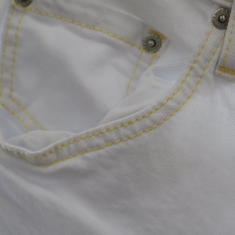 DSQUARED2(ディースクエアード) 23SS SKATER JEAN スケータージーンズ ホワイトデニムパンツ S74LB1309