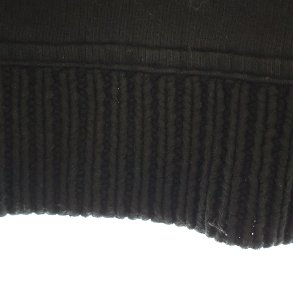 Armani Exchange(アルマーニ エクスチェンジ) 90年製 デザインコットン クルーネック セーター スウェット ブラック