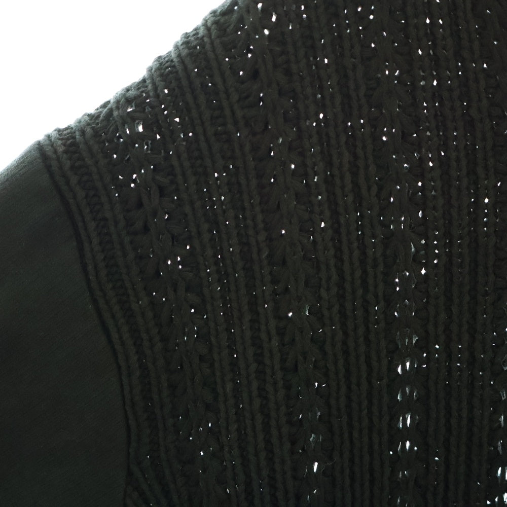 Armani Exchange(アルマーニ エクスチェンジ) 90年製 デザインコットン クルーネック セーター スウェット ブラック