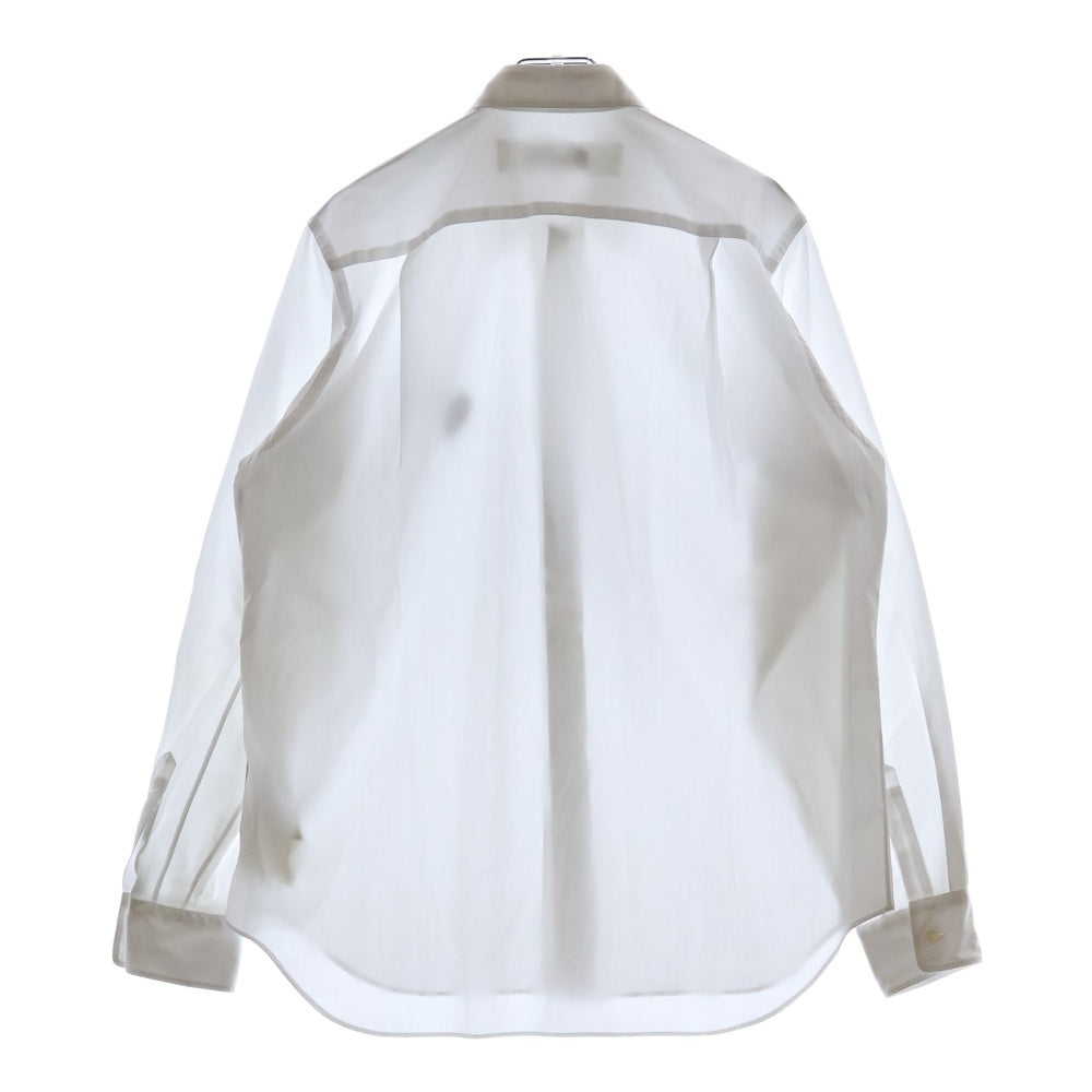 PLAY COMME des GARCONS(プレイコムデギャルソン) 18SS ハートロゴ刺繍 コットン 長袖シャツ ホワイト レディース AX-B004