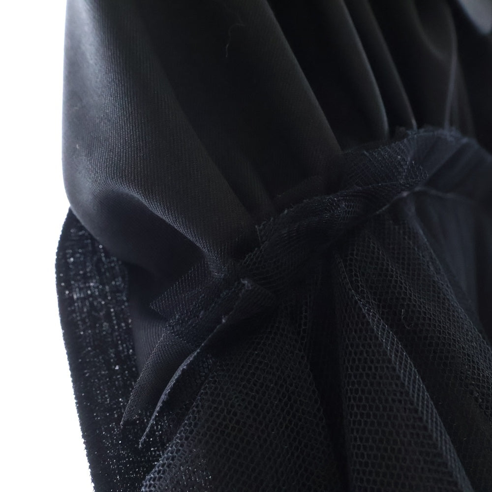 TAO COMME des GARCONS(タオコムデギャルソン) 25SS シースルーレイヤード フリルワンピース ブラック レディース TO-O009