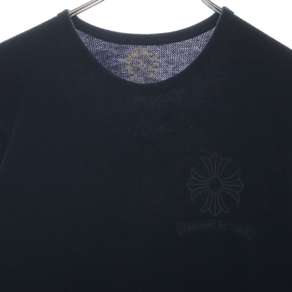 CHROME HEARTS(クロムハーツ) CHプラスプリント サーマル 長袖Tシャツ ロングスリーブカットソー ブラック