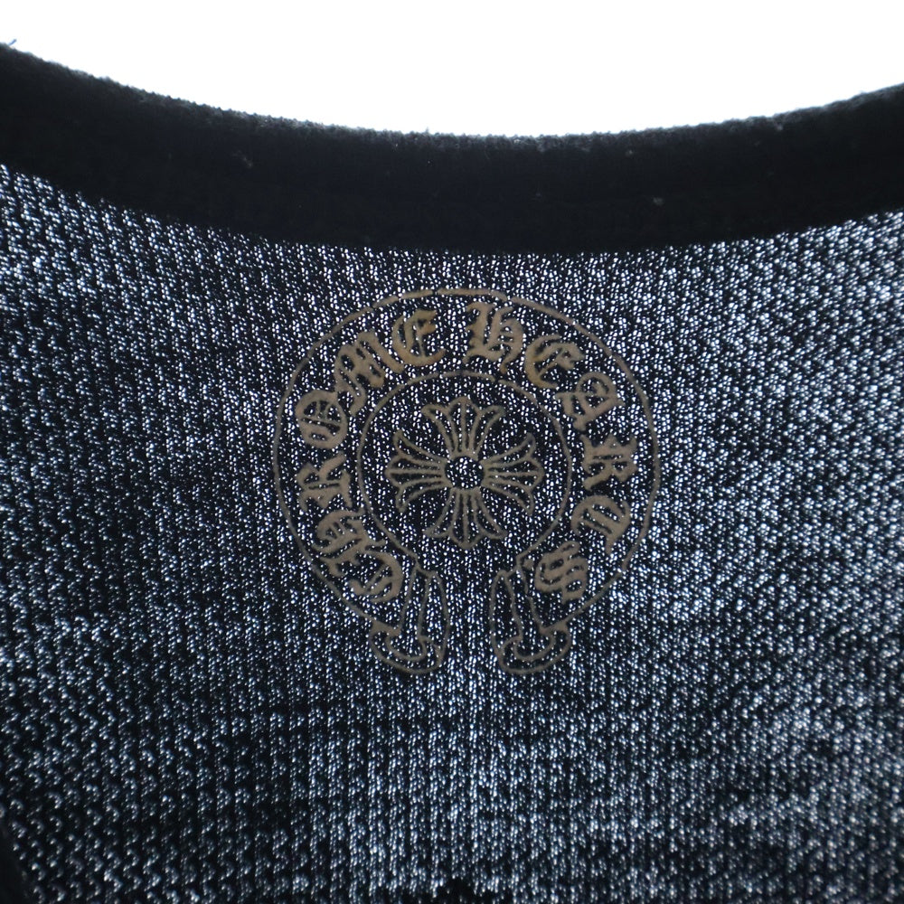 CHROME HEARTS(クロムハーツ) CHプラスプリント サーマル 長袖Tシャツ ロングスリーブカットソー ブラック