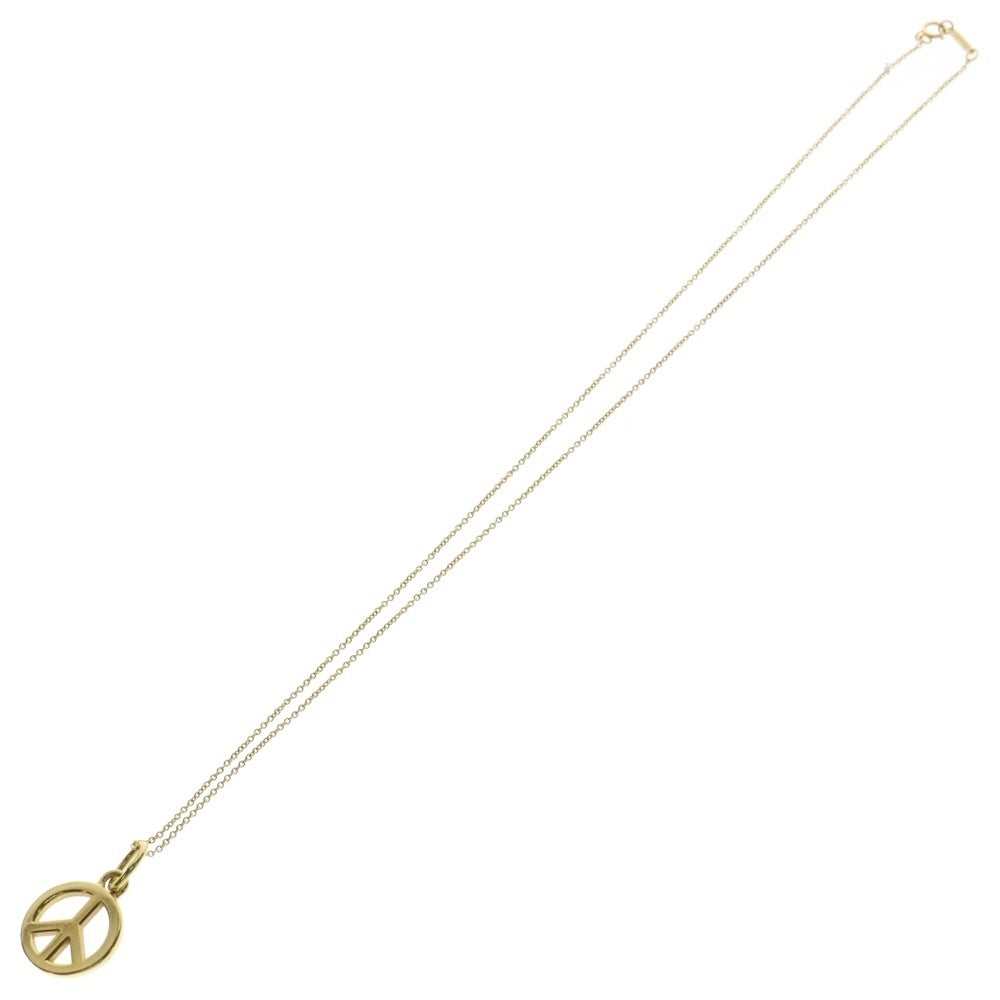 TIFFANY & Co.(ティファニー) OLD PEACE SIGN 18K NECKLACE オールド ピースサイン ネックレス ゴールド