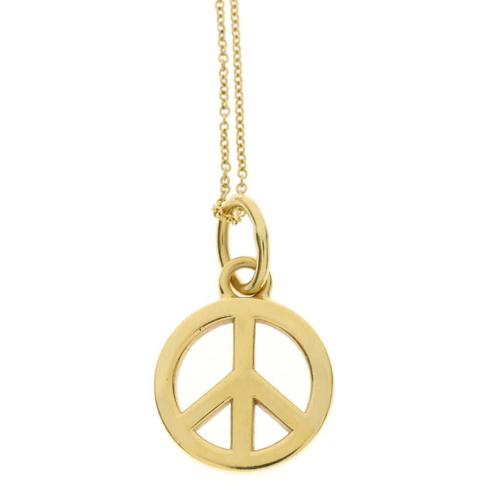 TIFFANY & Co.(ティファニー) OLD PEACE SIGN 18K NECKLACE オールド ピースサイン ネックレス ゴールド