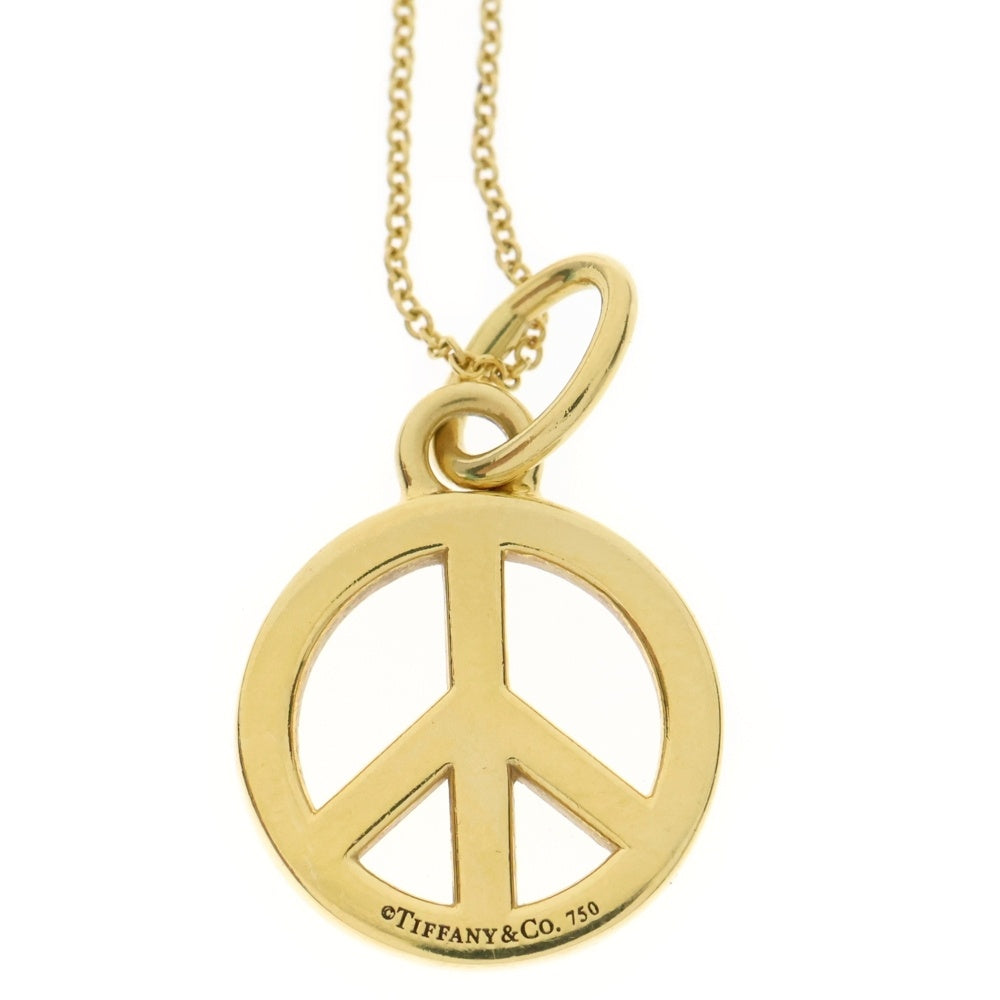 TIFFANY & Co.(ティファニー) OLD PEACE SIGN 18K NECKLACE オールド ピースサイン ネックレス ゴールド