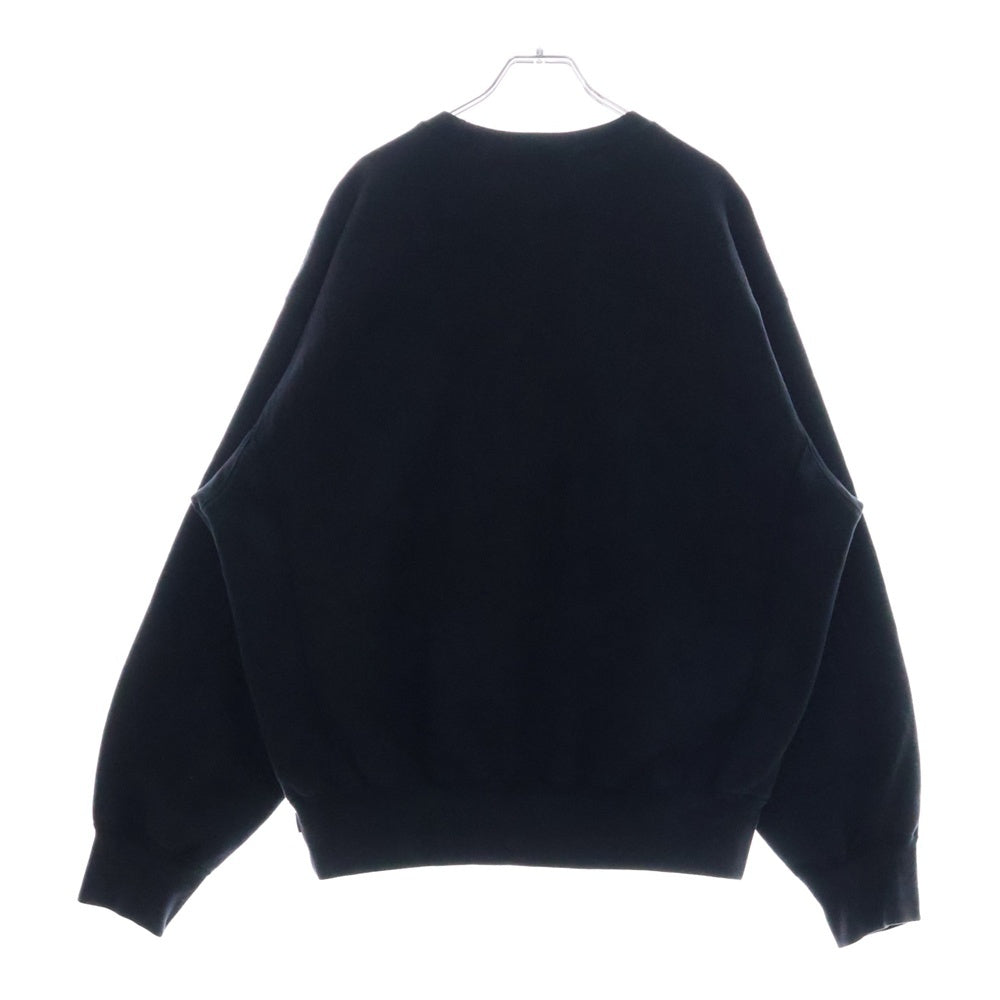SUPREME(シュプリーム) 25SS Washed Box Logo Crewneck ウォッシュ加工 ボックスロゴ クルーネック トレーナー ブラック
