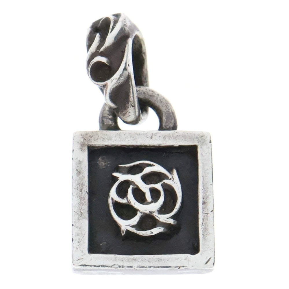 CHROME HEARTS(クロムハーツ) FRAMED FLRL フレームドフローラル チャーム シルバーネックレストップ シルバー