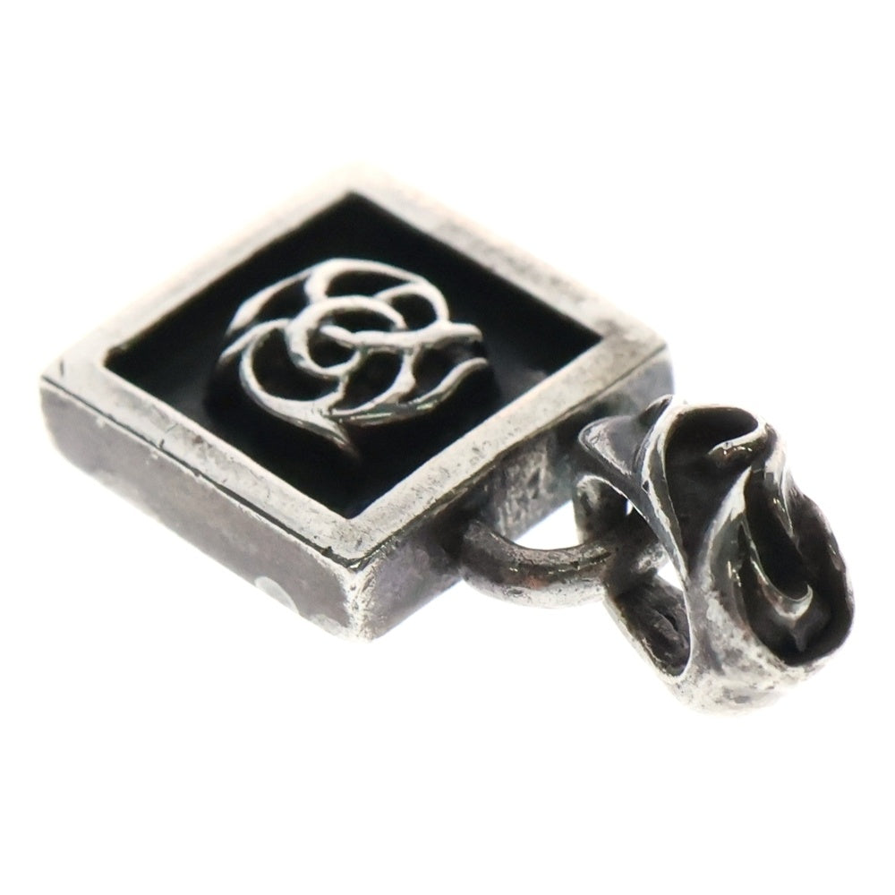 CHROME HEARTS(クロムハーツ) FRAMED FLRL フレームドフローラル チャーム シルバーネックレストップ シルバー