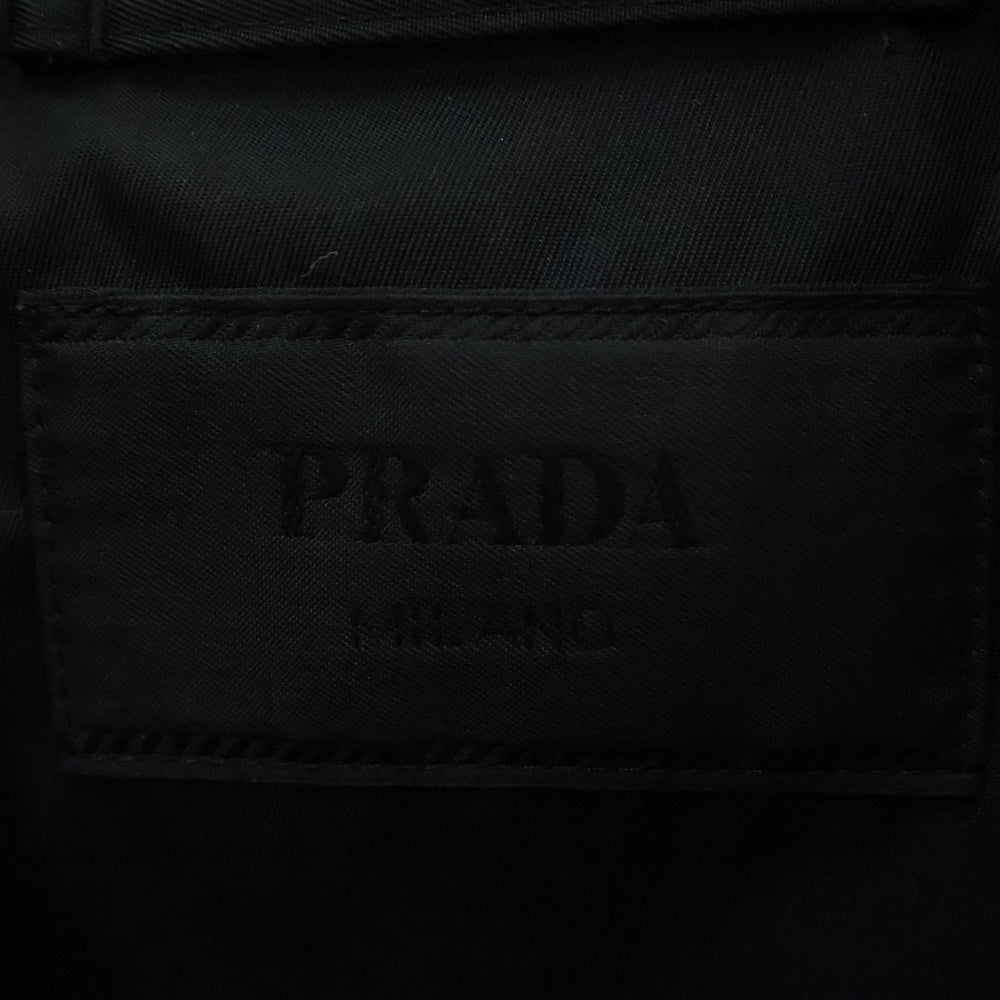 PRADA(プラダ) トライアングルロゴストレッチコットン長袖シャツ ベージュ SC696
