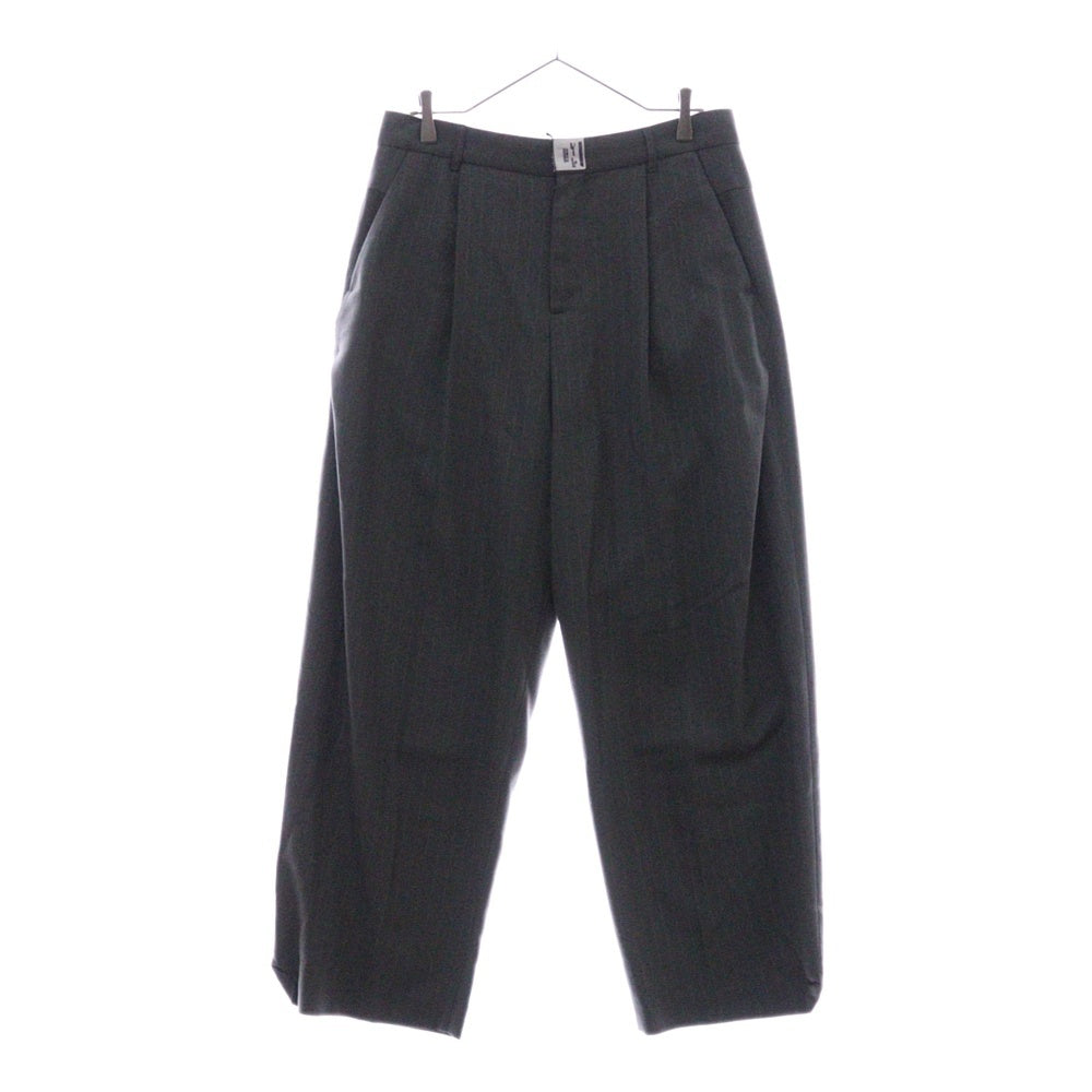 ADER ERROR(アーダーエラー) Lawren slacks セミオーバー ポリエステル スラックス グレー BN01SSSA0205GR