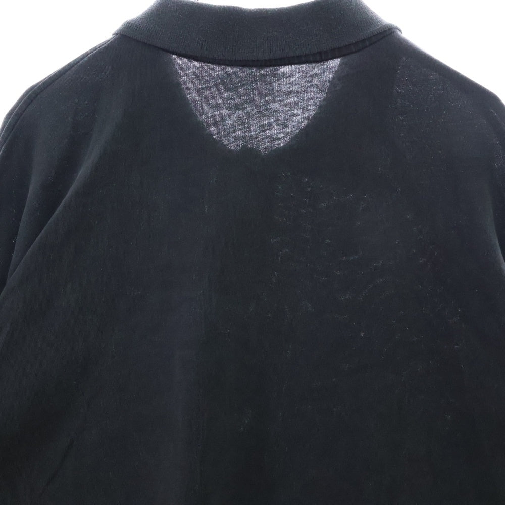 ALEXANDER WANG(アレキサンダーワン) Long Sleeve Polo アッシュ加工 ロングスリーブ ポロシャツ グレー 6CC1251072