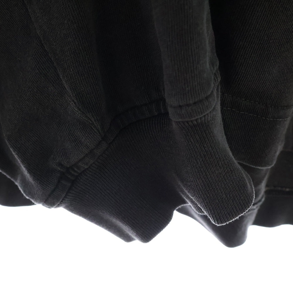 ALEXANDER WANG(アレキサンダーワン) Long Sleeve Polo アッシュ加工 ロングスリーブ ポロシャツ グレー 6CC1251072