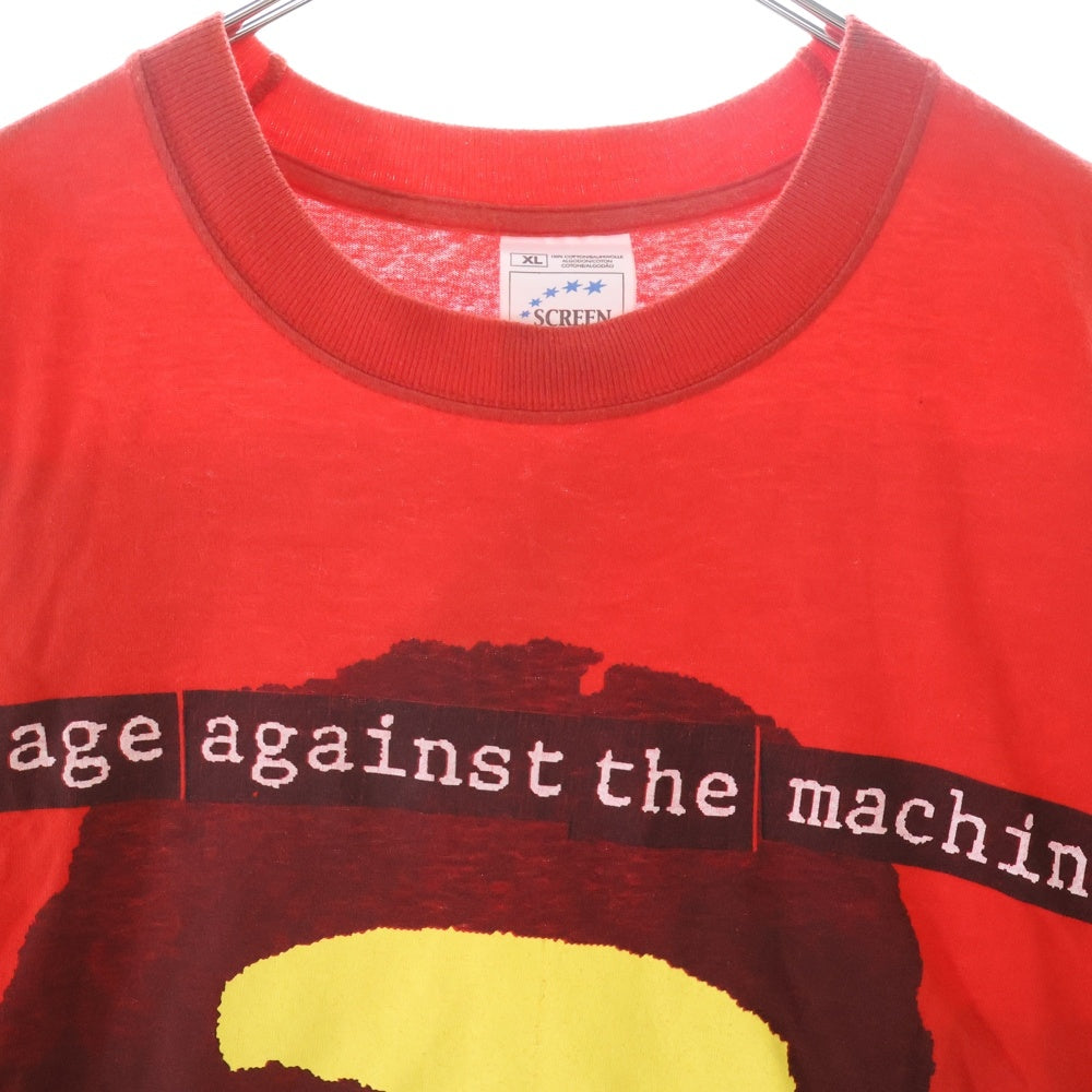 VINTAGE(ヴィンテージ) 90s Rage Against The Machine CHE GUEVARA レイジアゲインストザマシーン チェ ゲバラ クルーネック 半袖Tシャツ レッド