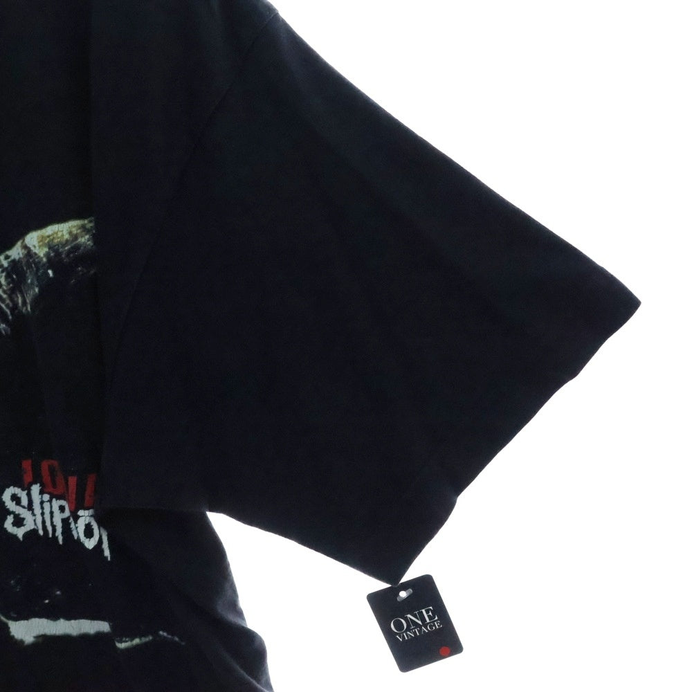 VINTAGE(ヴィンテージ) 00s Slipknot Iowa スリップノット アイオワ プリント 半袖Tシャツ ブラック