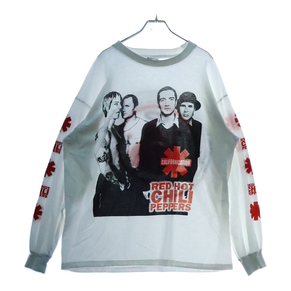VINTAGE(ヴィンテージ) 90s Red Hot Chili Peppers L/S Tee レッドホットチリペッパーズ 両面プリント クルーネック 長袖Tシャツ ホワイト