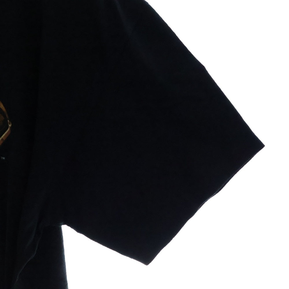 VINTAGE(ヴィンテージ) 90s The Rolling Stones ローリングストーンズ 金ベロ 両面プリント クルーネック 半袖Tシャツ ブラック