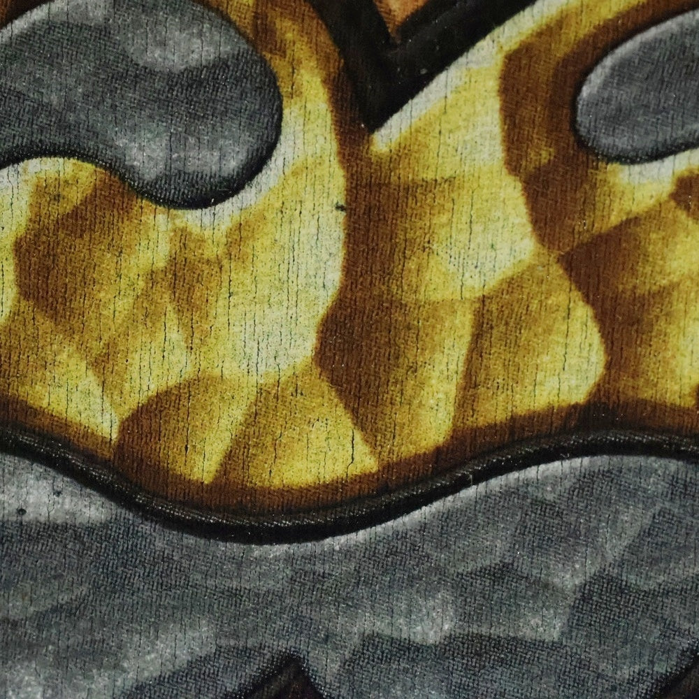 VINTAGE(ヴィンテージ) 90s The Rolling Stones ローリングストーンズ 金ベロ 両面プリント クルーネック 半袖Tシャツ ブラック