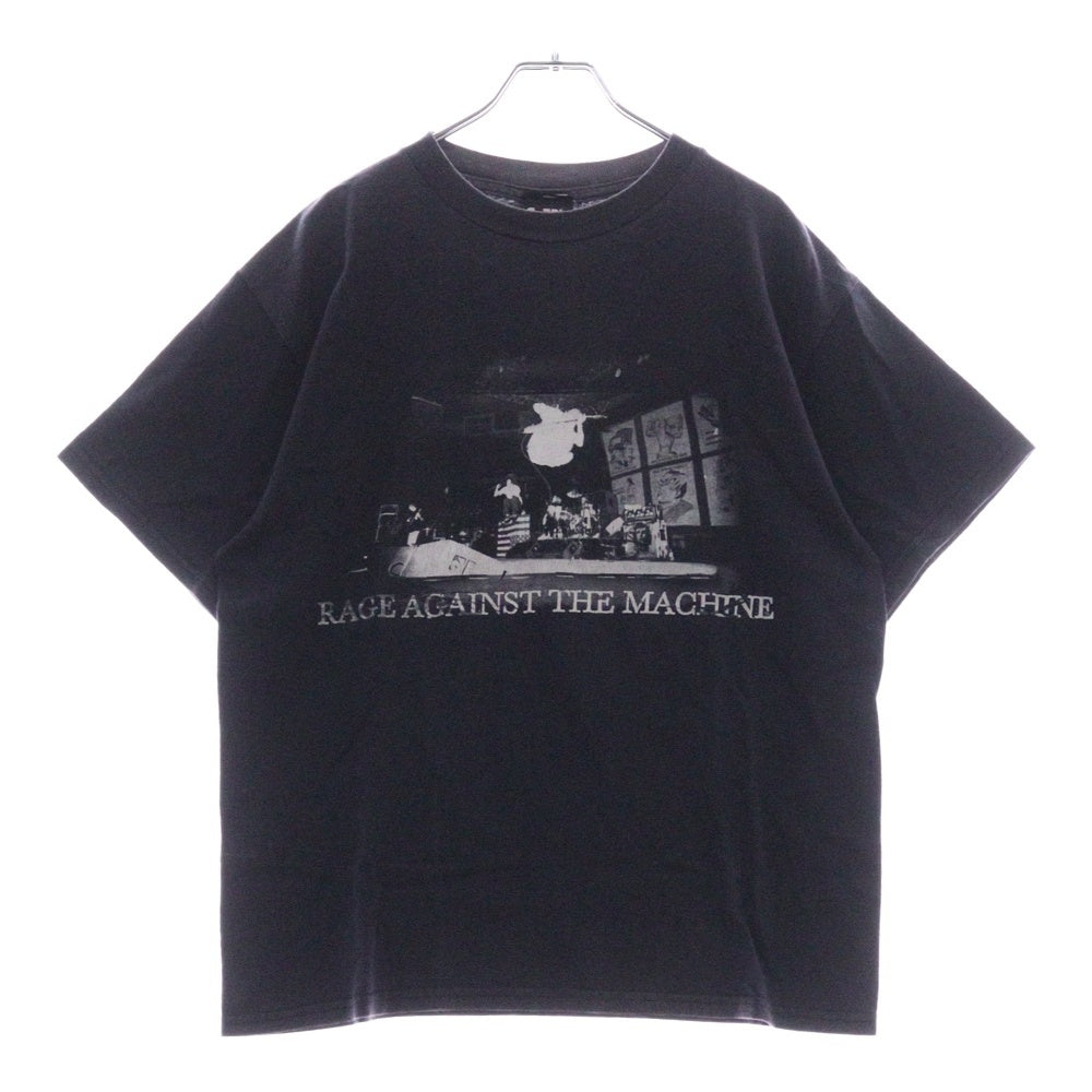 VINTAGE(ヴィンテージ) 90s Rage Against The Machine レイジ アゲインスト マシーン 両面プリント クルーネック 半袖Tシャツ ブラック